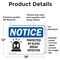 Signmission Protected By Glass Break Detector Sign With Symbol, 18 in W x Rectangle, Vinyl Decal OS-2PACK-NS-D-1218-L-17902 - alternate 3